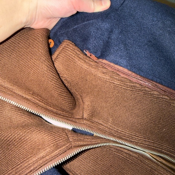 Avec Les Filles double breasted coat with cardigan dickie - Picture 9 of 16